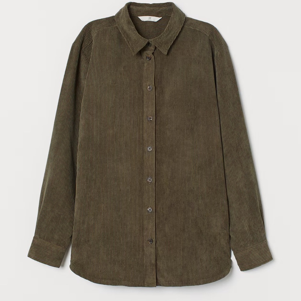 H&M Olive Corduroy Jacket